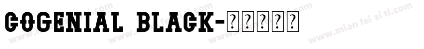 cogenial black字体转换
